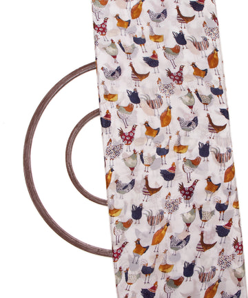 White Colour Animal Print Pure Natural Crepe Fabric